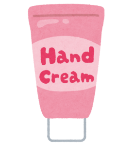 頻繁な手洗いによる手荒れをケアするハンドクリームのイラスト